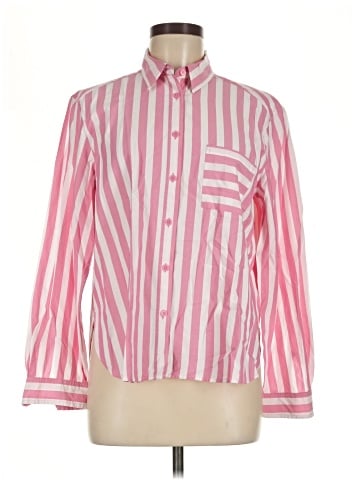 Ann Taylor LOFT Long Sleeve Button-Down Shirt (view 1)