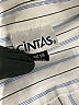 Cintas Stripes Silver White Long Sleeve Button-Down Shirt Size 14 - photo 7