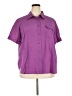 Basic Editions Purple Short Sleeve Blouse Size 24W - photo 1