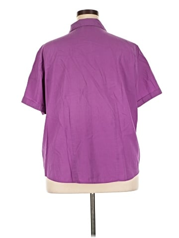 Basic Editions Short Sleeve Blouse (view 2)