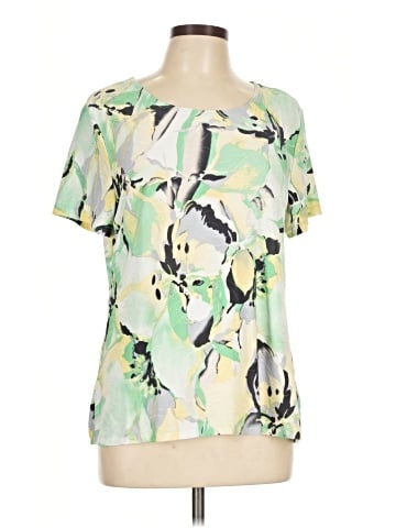 JM Collection Short Sleeve Blouse (view 1)
