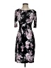 Connected Apparel Floral Black Cocktail Dress Size 4 (petite) - photo 1
