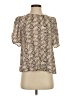 Greylin 100% Rayon Tan Short Sleeve Blouse Size S - photo 1