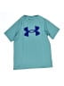 Under Armour 100% Polyester Teal Active T-Shirt Size L (youth) - photo 1