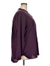 Timeson 100% Polyester Purple Long Sleeve Blouse Size XXL - photo 4