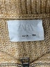 Zara Stripes Gold Tan Turtleneck Sweater Size 13 - 14 - photo 3
