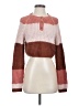 Aeropostale 100% Acrylic Color Block Brown Pullover Sweater Size XS - photo 1