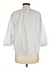 Levi's 100% Cotton Stripes Gray 3/4 Sleeve Button-Down Shirt Size M - photo 2