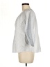 Levi's 100% Cotton Stripes Gray 3/4 Sleeve Button-Down Shirt Size M - photo 5