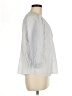 Levi's 100% Cotton Stripes Gray 3/4 Sleeve Button-Down Shirt Size M - photo 4