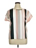 Shein Color Block Pink Short Sleeve Blouse Size XL (tall) - photo 1