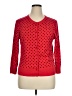 Cable & Gauge Polka Dots Red Cardigan Size XL - photo 1