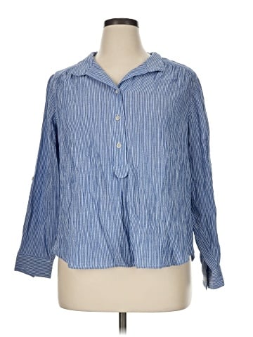 J.Jill 3/4 Sleeve Button-Down Shirt (view 1)