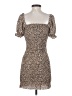 Trixxi 100% Polyester Animal Print Tan Cocktail Dress Size S - photo 2