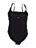 Calvin Klein Solid Black One Piece Swimsuit Size 10 - photo 2