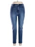 Curve Appeal Solid Blue Jeans Size 33 waist - photo 1