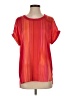 T Tahari Orange Short Sleeve Blouse Size S - photo 1