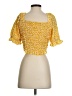 Altar'd State 100% Polyester Yellow 3/4 Sleeve Blouse Size M - photo 2