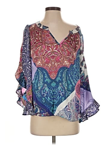 Alice & Trixie 3/4 Sleeve Silk Top (view 1)