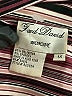 Fred David Stripes Burgundy 3/4 Sleeve Blouse Size 1X - photo 7