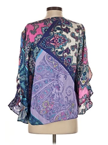 Alice & Trixie 3/4 Sleeve Silk Top (view 2)