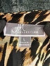 JM Collection 100% Polyester Animal Print Gold 3/4 Sleeve Blouse Size L - photo 7