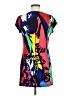 Eva Varro Graphic Blue Casual Dress Size M - photo 2