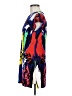 Eva Varro Graphic Blue Casual Dress Size M - photo 5
