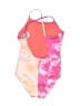Breaking Waves Tie-dye Pink One Piece Swimsuit Size 6 - 6X - photo 2