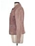 Ann Taylor LOFT 100% Leather Brown Leather Jacket Size 12 - photo 5