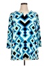 Rafaella Blue 3/4 Sleeve Blouse Size XL - photo 1