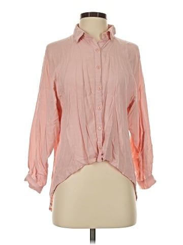 Akira Chicago Red Label Long Sleeve Blouse (view 1)