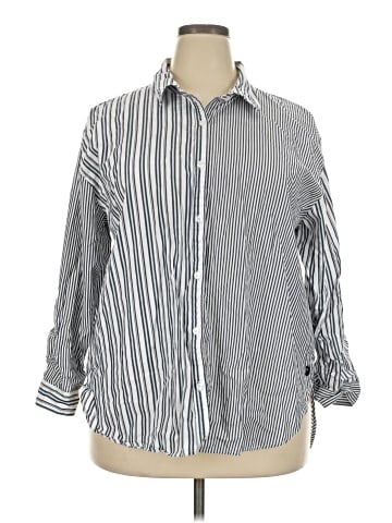 Gloria Vanderbilt 3/4 Sleeve Button-Down Shirt (view 1)