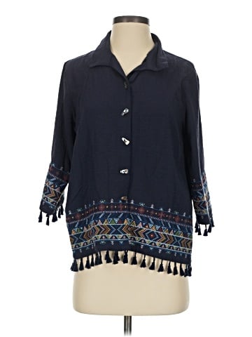 John Mark 3/4 Sleeve Button-Down Shirt (view 1)