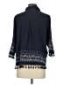 John Mark Blue 3/4 Sleeve Button-Down Shirt Size S (petite) - photo 2