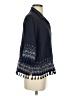 John Mark Blue 3/4 Sleeve Button-Down Shirt Size S (petite) - photo 4