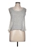 Mystree Silver Sleeveless Top Size L - photo 1