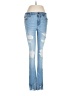 Hollister Hearts Blue Jeans Size 7 - photo 1