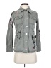 White House Black Market Floral Gray Jacket Size 2 Petite - photo 1