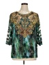 Reba Teal 3/4 Sleeve Blouse Size XL - photo 1