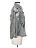 White House Black Market Floral Gray Jacket Size 2 Petite - photo 4