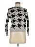 Splendid 100% Cotton Houndstooth Silver Pullover Sweater Size 8 - photo 1