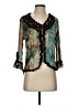 PIANO 100% Polyester Teal 3/4 Sleeve Blouse Size S - photo 1