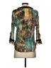 PIANO 100% Polyester Teal 3/4 Sleeve Blouse Size S - photo 2