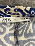 Zara Print Blue Casual Pants Size M - photo 7