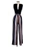 June & Hudson Stripes Blue Black Jumpsuit Size M - photo 2