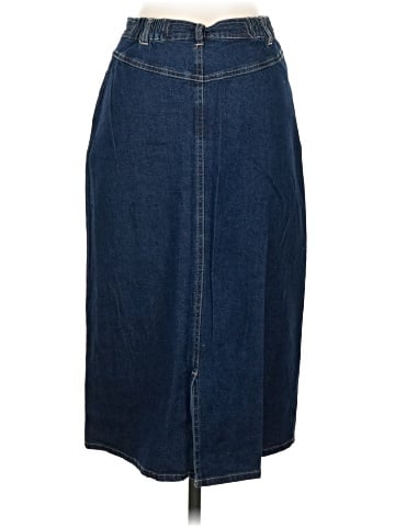 Signature Denim Skirt (view 2)