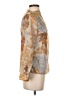 Zara Floral Tan Long Sleeve Blouse Size XS - photo 4