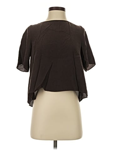 Theory Short Sleeve Silk Top (view 1)