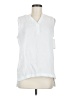 Assorted Brands White Sleeveless Button-Down Shirt Size M - photo 1
